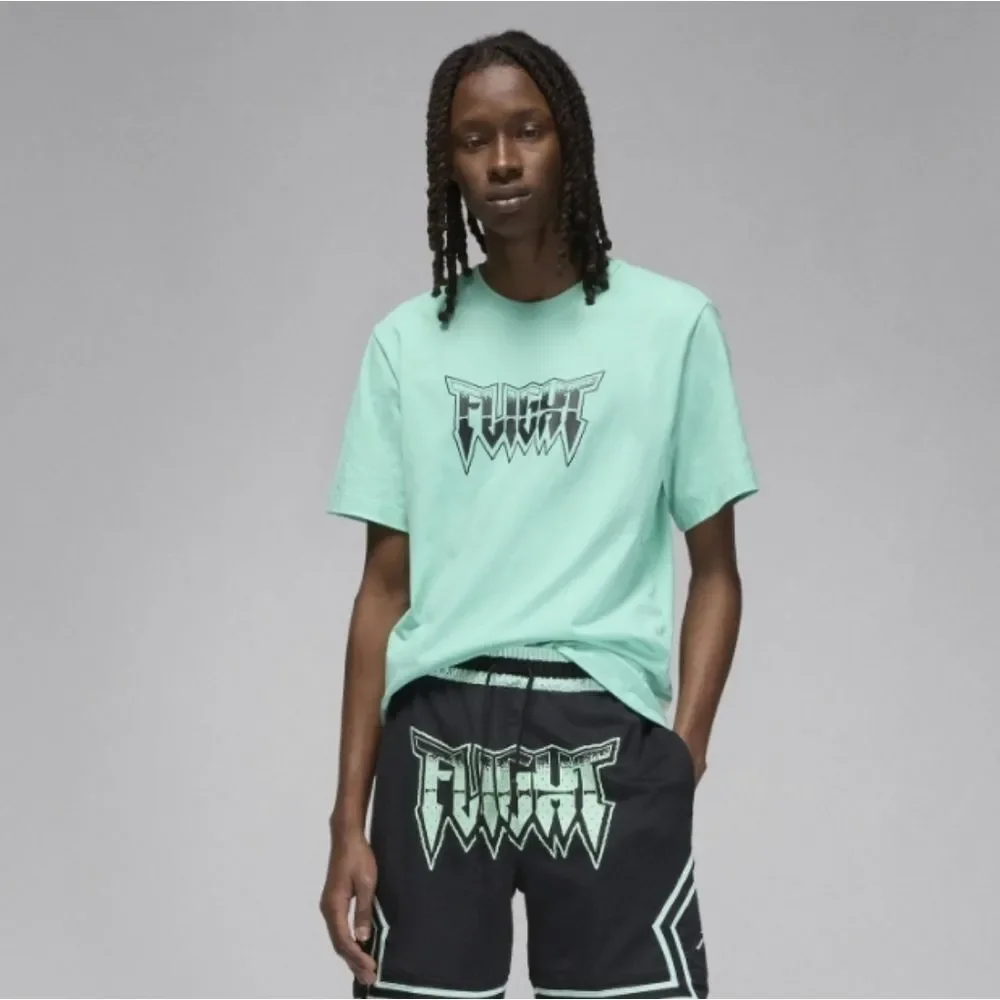 Jordan Flight Crewneck T-Shirt- Green‎